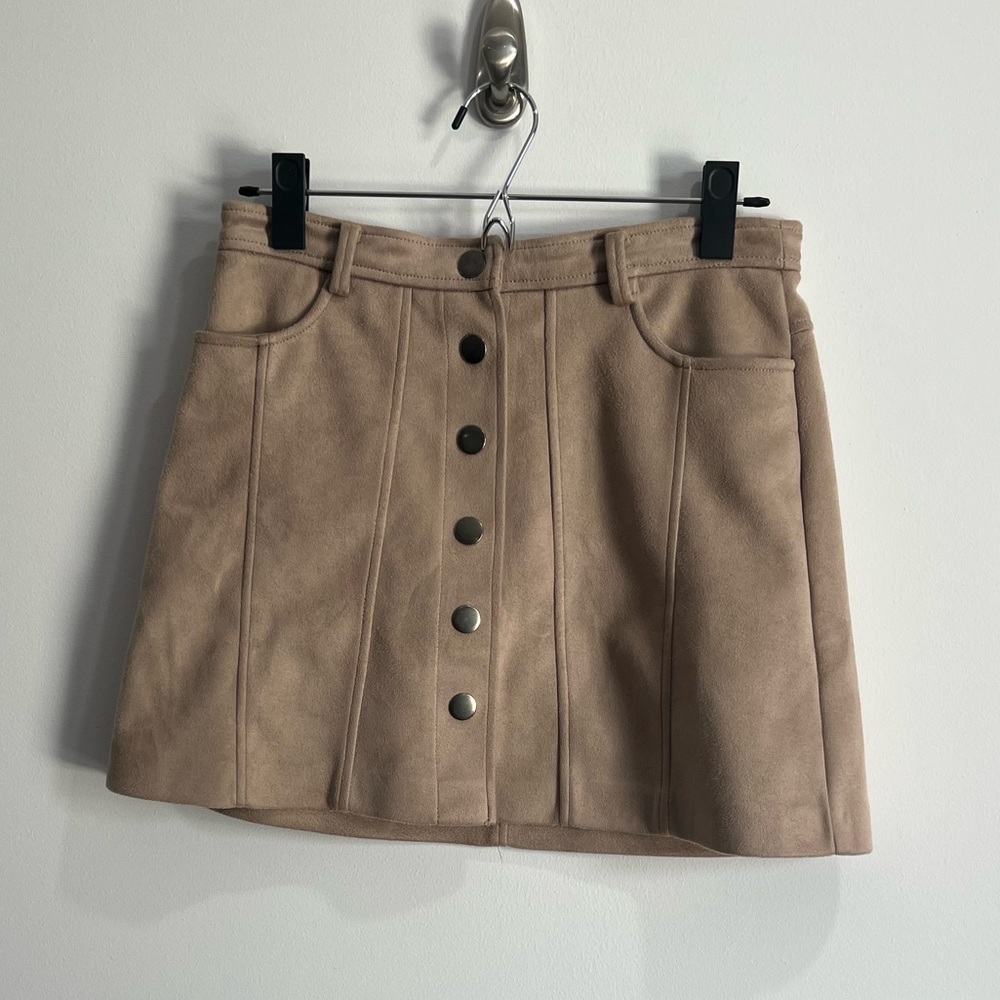 Zara TRF Collection Suede Skirt
